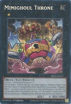 Mimighoul Throne | Prismatic Secret Rare (MP25-EN117) [2025 Mega-Pack]
