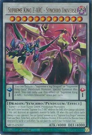 Supreme King Z-ARC - Synchro Universe | Ultra Rare (MP25-EN207) [2025 Mega-Pack]