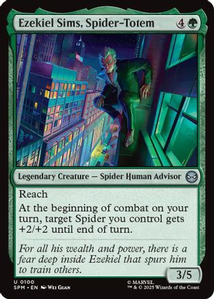 Ezekiel Sims, Spider-Totem |  Foil (100) [Marvel's Spider-Man]