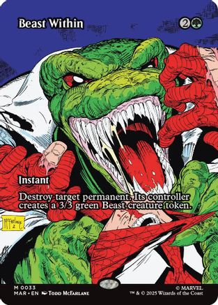 Beast Within (Borderless) |  Foil (033) [Marvel Eternal-Legal]