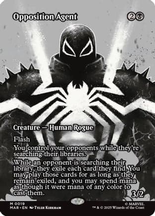 Opposition Agent (Borderless) |  Foil (019) [Marvel Eternal-Legal]
