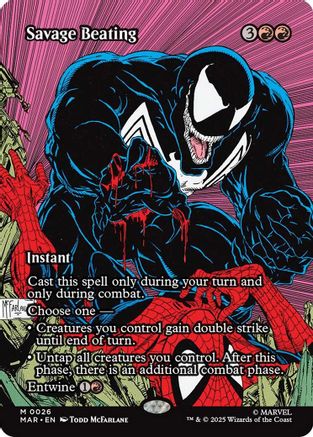 Savage Beating (Borderless) |  (026) [Marvel Eternal-Legal]