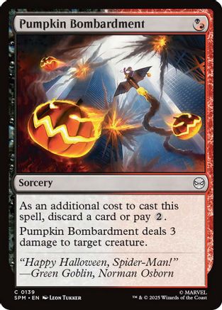 Pumpkin Bombardment |  Foil (139) [Marvel's Spider-Man]