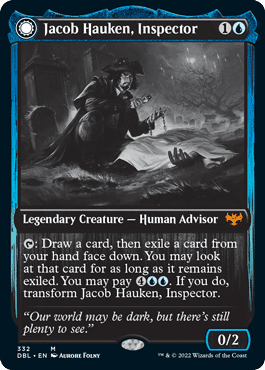 Jacob Hauken, Inspector // Hauken's Insight [Innistrad: Double Feature] Foil