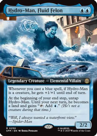 Hydro-Man, Fluid Felon (Extended Art) |  Foil (250) [Marvel's Spider-Man]
