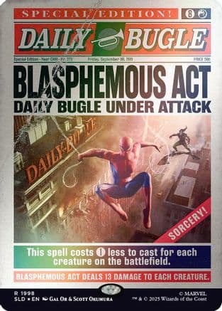 Blasphemous Act (1998) (Rainbow Foil) |  Foil (1998) [Secret Lair Drop Series]