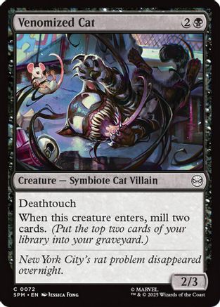 Venomized Cat |  Foil (072) [Marvel's Spider-Man]