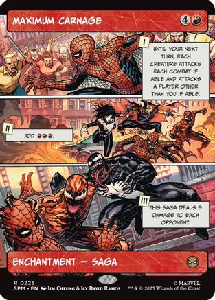 Maximum Carnage (Borderless) |  Foil (225) [Marvel's Spider-Man]