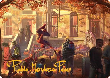 Friendly Neighborhood Art Card (Gold-Stamped Signature) |  (002) [Art Series: Marvel's Spider-Man]