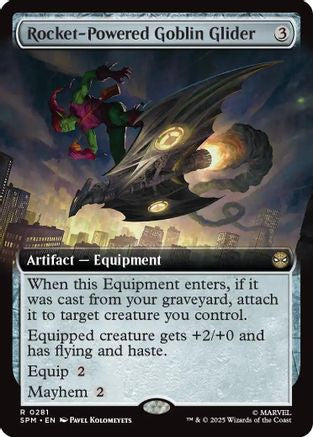 Rocket-Powered Goblin Glider (Extended Art) |  Foil (281) [Marvel's Spider-Man]