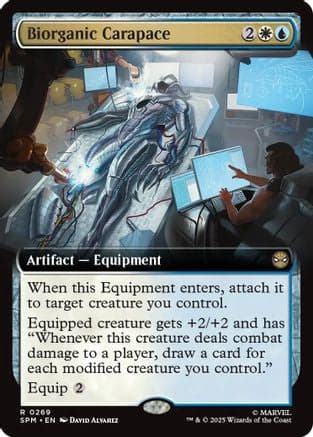 Biorganic Carapace (Extended Art) |  Foil (269) [Marvel's Spider-Man]