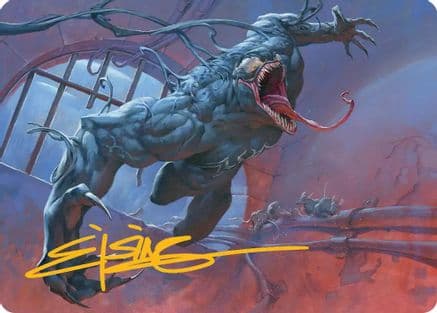 Venom, Evil Unleashed Art Card (Gold-Stamped Signature) |  (012) [Art Series: Marvel's Spider-Man]