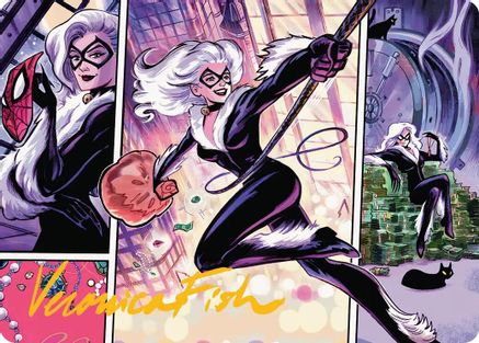 Black Cat, Cunning Thief Art Card (Gold-Stamped Signature) |  (044) [Art Series: Marvel's Spider-Man]
