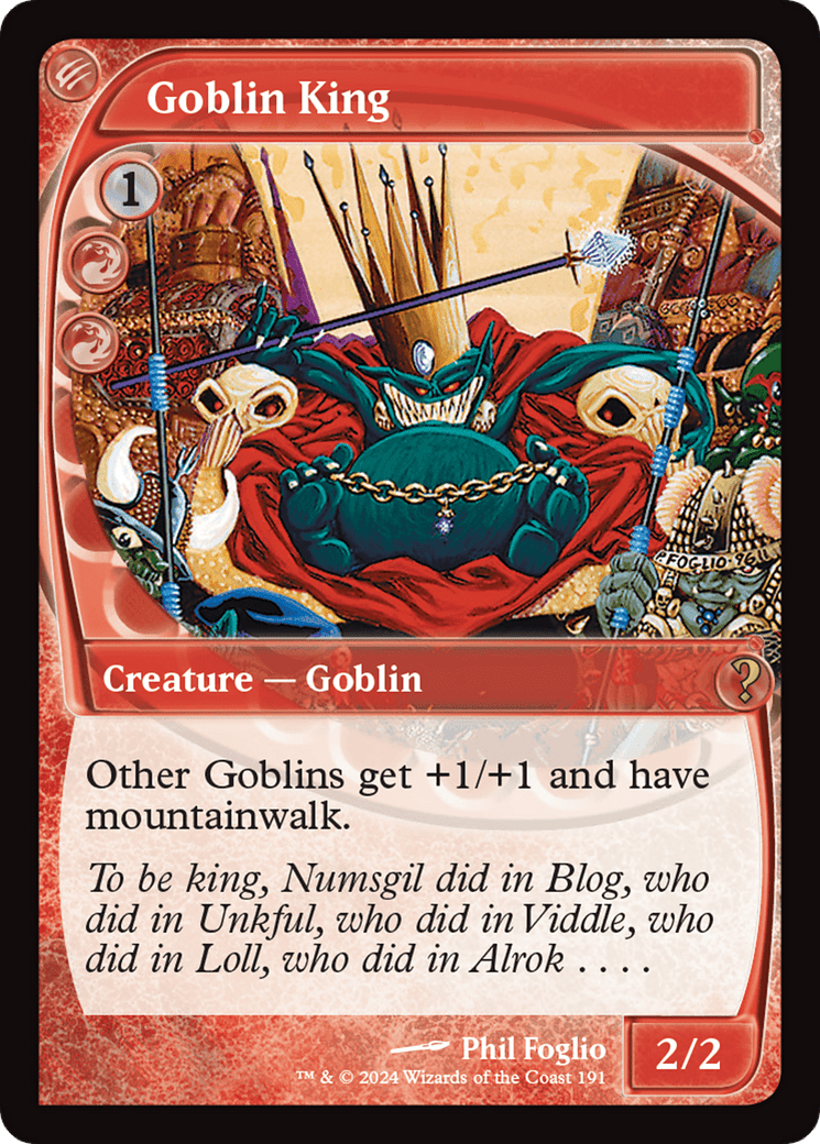 Goblin King (Future Sight) [Mystery Booster 2] Foil