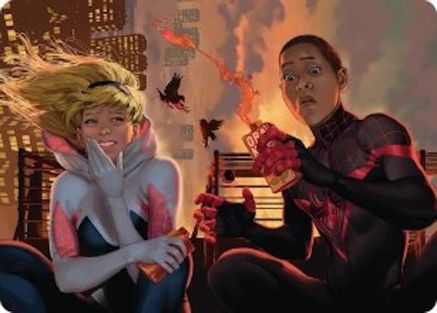 Heroes' Hangout Art Card |  (014) [Art Series: Marvel's Spider-Man]