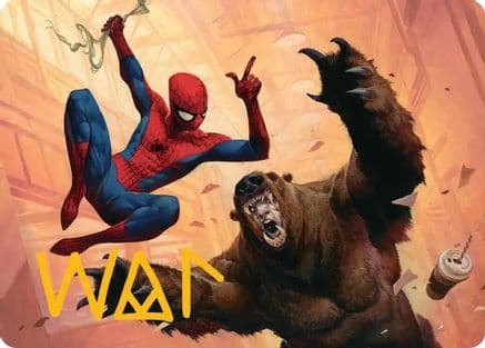 Wisecrack Art Card (Gold-Stamped Signature) |  (016) [Art Series: Marvel's Spider-Man]