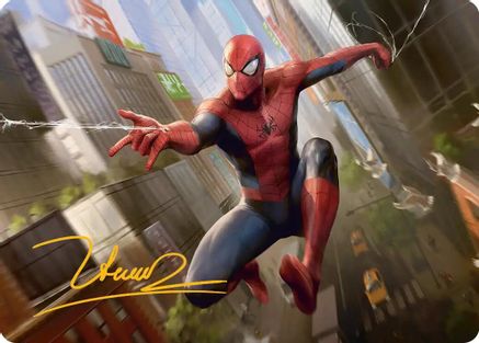Amazing Spider-Man Art Card (24/54) (Gold-Stamped Signature) |  (024) [Art Series: Marvel's Spider-Man]