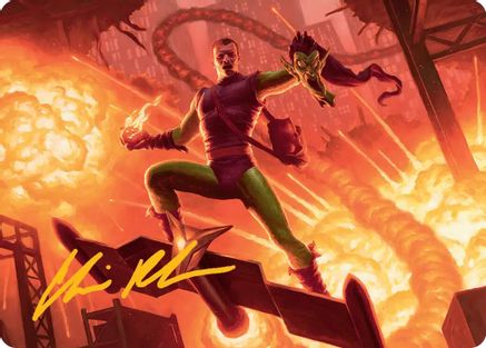 Green Goblin, Revenant Art Card (Gold-Stamped Signature) |  (027) [Art Series: Marvel's Spider-Man]