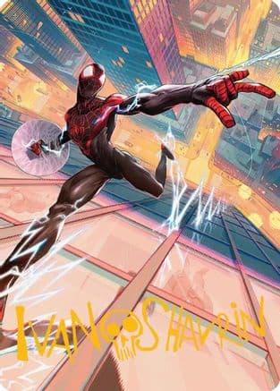 Ultimate Spider-Man Art Card (Gold-Stamped Signature) |  (041) [Art Series: Marvel's Spider-Man]