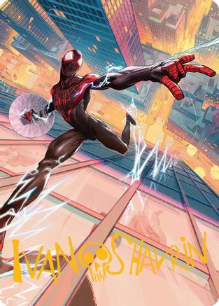 Ultimate Spider-Man Art Card (Gold-Stamped Signature) |  (041) [Art Series: Marvel's Spider-Man]