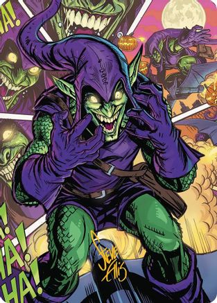 Green Goblin Art Card (49/54) (Gold-Stamped Signature) |  (049) [Art Series: Marvel's Spider-Man]