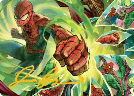 Kapow! Art Card (Gold-Stamped Signature) |  (017) [Art Series: Marvel's Spider-Man]