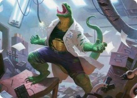 Lizard, Connors's Curse Art Card |  (018) [Art Series: Marvel's Spider-Man]