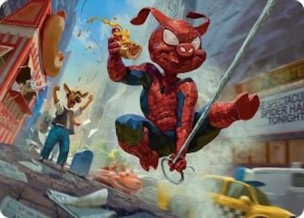 Spider-Ham, Peter Porker Art Card |  (019) [Art Series: Marvel's Spider-Man]