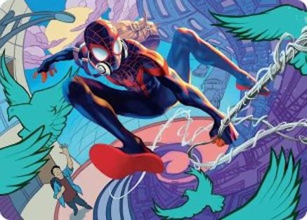 Spider-Man, Brooklyn Visionary Art Card |  (020) [Art Series: Marvel's Spider-Man]