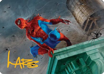 Spiders-Man, Heroic Horde Art Card (Gold-Stamped Signature) |  (021) [Art Series: Marvel's Spider-Man]