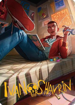 Miles Morales Art Card (Gold-Stamped Signature) |  (035) [Art Series: Marvel's Spider-Man]