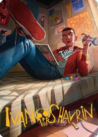 Miles Morales Art Card (Gold-Stamped Signature) |  (035) [Art Series: Marvel's Spider-Man]