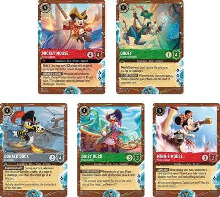 Disney Cruise Promos (Set of 5) | Holofoil  [Disney Lorcana Promo Cards]
