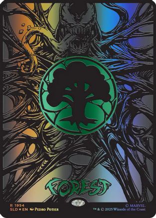 Forest (1954) (Raised Foil) |  Foil (1954) [Secret Lair Drop Series]