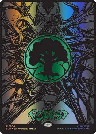 Forest (1954) (Raised Foil) |  Foil (1954) [Secret Lair Drop Series]