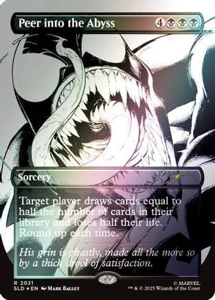 Peer into the Abyss (2021) (Rainbow Foil) |  Foil (2021) [Secret Lair Drop Series]