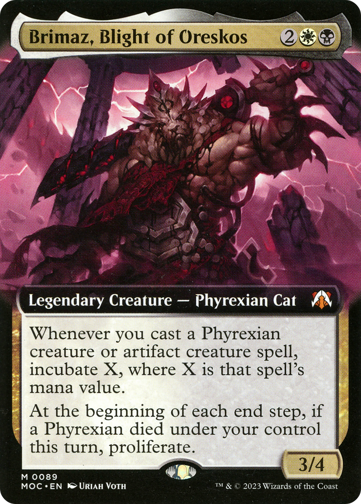 Brimaz, Blight of Oreskos (Extended Art) [March of the Machine Commander] Foil