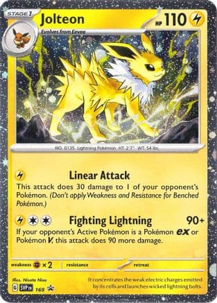 Jolteon (Cosmos Holo) 169- SV Scarlet & Violet Promo Cards Holofoil