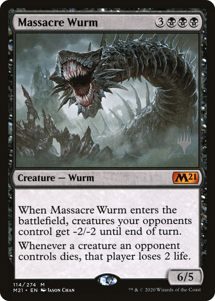Massacre Wurm (Promo Pack) [Core Set 2021 Promos] Foil