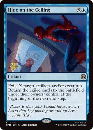 Hide on the Ceiling |  Foil (032) [Prerelease Cards]