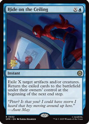 Hide on the Ceiling |  Foil (032) [Prerelease Cards]