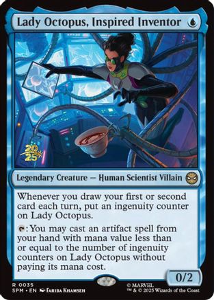 Lady Octopus, Inspired Inventor |  Foil (035) [Prerelease Cards]