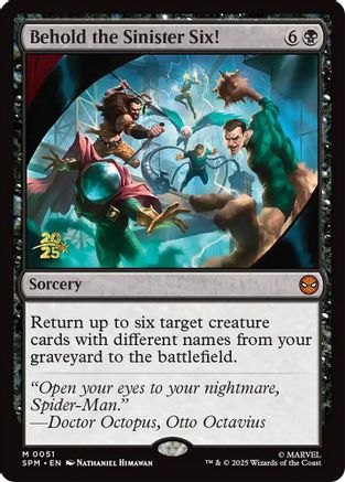 Behold the Sinister Six! |  Foil (051) [Prerelease Cards]