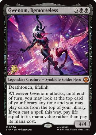 Gwenom, Remorseless |  Foil (056) [Prerelease Cards]