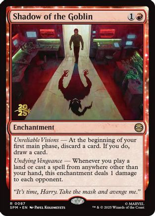Shadow of the Goblin |  Foil (087) [Prerelease Cards]