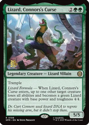 Lizard, Connors's Curse |  Foil (106) [Prerelease Cards]