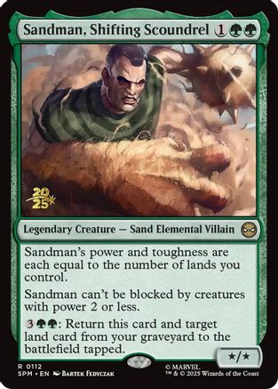 Sandman, Shifting Scoundrel |  Foil (112) [Prerelease Cards]