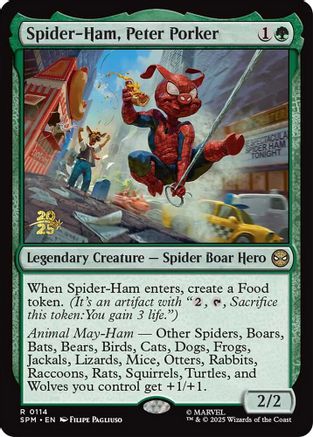 Spider-Ham, Peter Porker |  Foil (114) [Prerelease Cards]