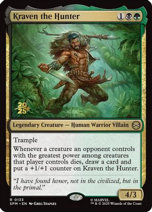 Kraven the Hunter |  Foil (133) [Prerelease Cards]