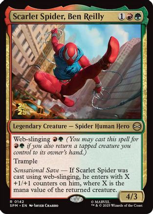 Scarlet Spider, Ben Reilly |  Foil (142) [Prerelease Cards]
